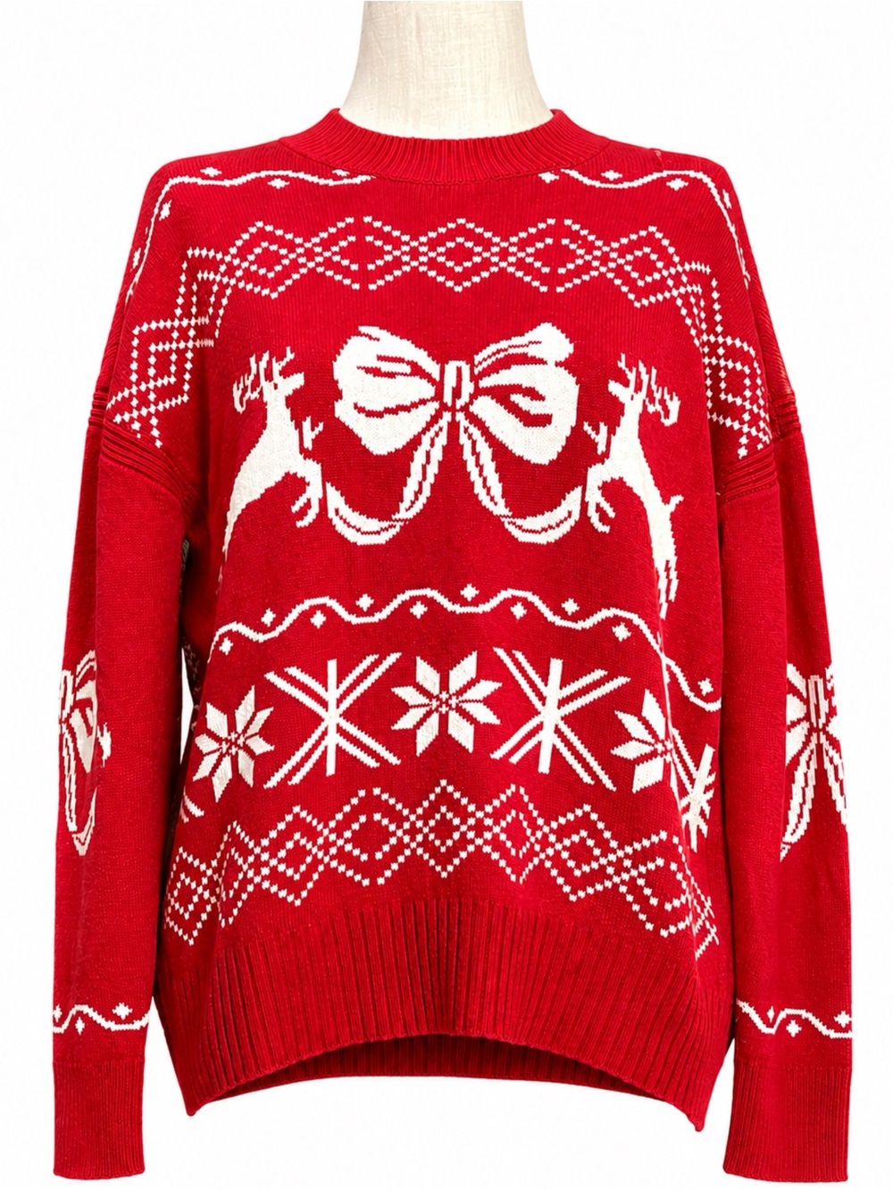 Anthropologie Oversized Reindeer Sweater XXS